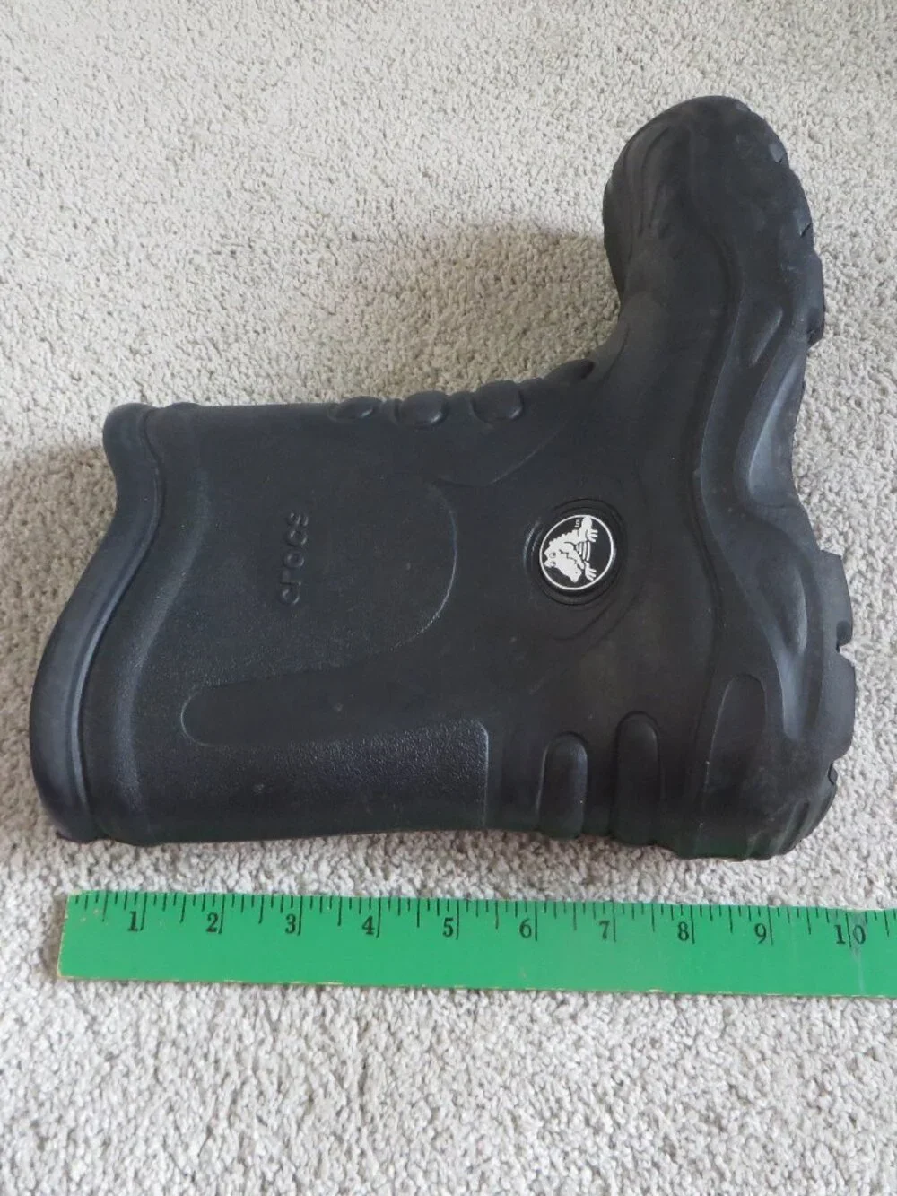Crocs men/women georgie rain rubber boots size 10/12 black